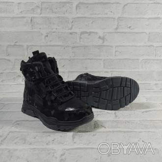 Чёрные ботинки на шнуркахПроизводитель: GARSTUK
милитари цвет . . фото 1