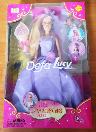Лялька Кукла Defa Lucy 6003 Наречена Невеста
представлена в наборі зі святковим . . фото 3