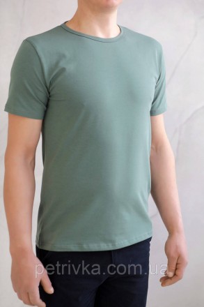 Базова чоловіча футболка, висока якість, приємна до тіла. 
Тканина: 95%-хлопок, . . фото 4