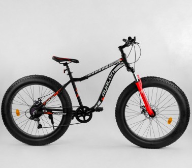 Детский спортивный велосипед с 26 дюймовыми колесами, фэтбайк, 7 скоростей, собр. . фото 2