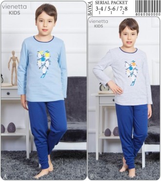 
Пижама для мальчика теплая Vienetta Kids
Пижама для мальчика/ Комплект: штаны и. . фото 2
