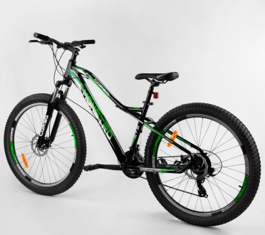 Велосипед спортивный с 27.5 дюймовыми колесами, полуфэтбайк, 21 скорость, собран. . фото 4