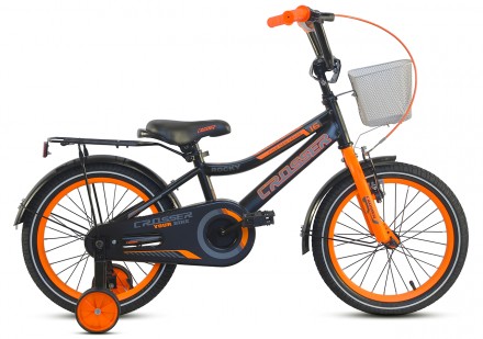 Детский велосипед для мальчиков Crosser Rocky 18" с багажником и корзиной
Велоси. . фото 2