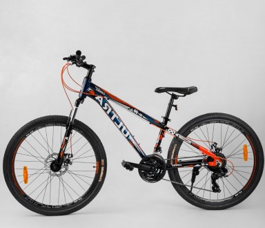 Детский спортивный велосипед с 26 дюймовыми колесами, 21 скорость, алюминиевая р. . фото 2