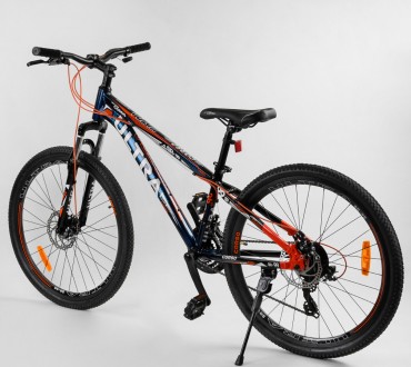 Детский спортивный велосипед с 26 дюймовыми колесами, 21 скорость, алюминиевая р. . фото 3