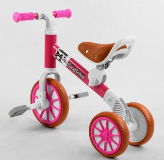  Детский трехколесный велосипед с Eva колесами, от 1.5 лет, мягкое сиденье, накл. . фото 4