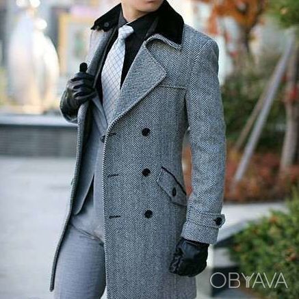 Продам новое мужское классическое пальто.
Пальто красивое, тёплое, хорошо подче. . фото 1