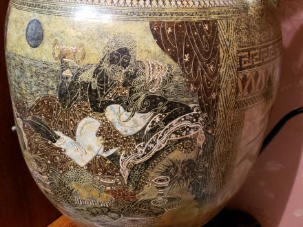 Ручная роспись ваз по легендам и мифам древней Греции. Технология необычная, инт. . фото 3
