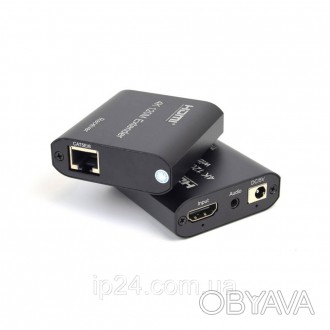 AL-331HD HDMI 4K подовжувач через Ethernet з аудіо і повторювачем відеовходу на . . фото 1