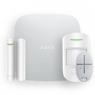 Комплект беспроводной сигнализации Ajax StarterKit 2 (8EU) white с поддержкой да. . фото 2