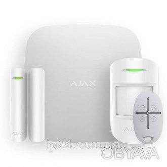 Комплект беспроводной сигнализации Ajax StarterKit 2 (8EU) white с поддержкой да. . фото 1