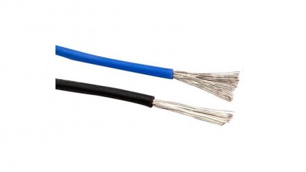 Монтажный кабель силиконовый 26awg UL3239 1.5мм 180С синий 1м.Провод выполнен из. . фото 3