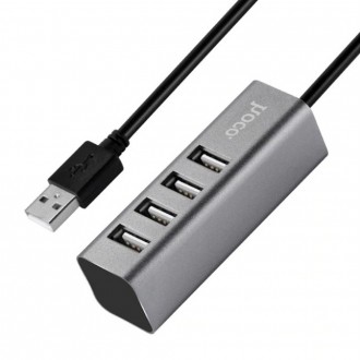  Мультипортовий адаптер Hoco HB1 4 Port USB Hub
 
 Універсальний високошвидкісни. . фото 5
