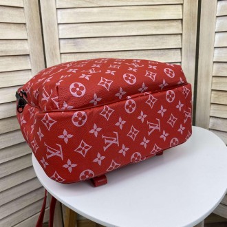 
Женский городской рюкзак сумка в стиле Луи Витон, сумка-рюкзак эко кожа бежевый. . фото 3