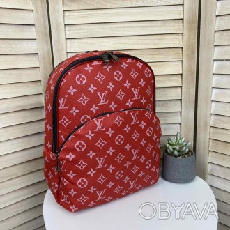 
Женский городской рюкзак сумка в стиле Луи Витон, сумка-рюкзак эко кожа бежевый. . фото 1