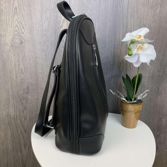 
Женский городской рюкзак сумка трансформер черный, сумка-рюкзак женская 2 в 1 ф. . фото 4