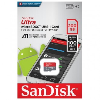 Карта памяти SanDisk microSDXC 200Gb Ultra class 10 A1 (120Mb/s)
 
 
Класс скоро. . фото 3