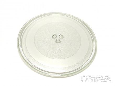 Универсальная стеклянная тарелка для микроволновой печи.
Диаметр - 345 мм. Тарел. . фото 1