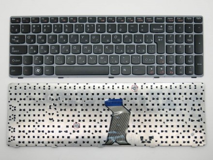 Клавиатура для LENOVO IdeaPad Y570, Y770 ( RU Black, серая рамка ). Оригинал.. Харьков. фото 1 Клавиатура для LENOVO IdeaPad Y570, Y770 ( RU Black, серая рамка ). Оригинал.. Харьков. фото 1