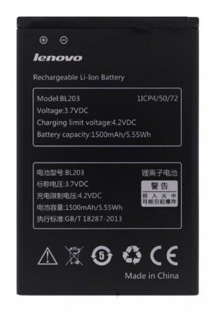 
Аккумулятор Aspor (BL203) к Lenovo A369i, A208T, A218T, A26, A269, A278T, A300T. . фото 2