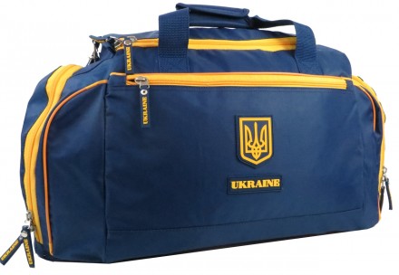Дорожная, спортивная сумка 45L Kharbel с символикой Украины C195M navy, синяя
Оп. . фото 7
