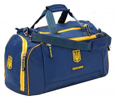 Дорожная, спортивная сумка 45L Kharbel с символикой Украины C195M navy, синяя
Оп. . фото 2