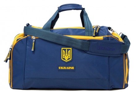 Дорожная, спортивная сумка 45L Kharbel с символикой Украины C195M navy, синяя
Оп. . фото 3