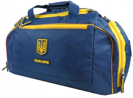 Дорожная, спортивная сумка 45L Kharbel с символикой Украины C195M navy, синяя
Оп. . фото 8