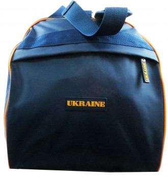 Большая дорожно-спортивная сумка 80L Kharbel с символикой Украины C220L navy, си. . фото 7