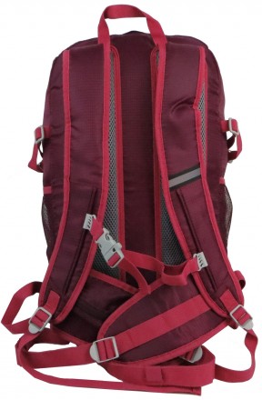 Легкий походный, спортивный рюкзак с дождевиком 30L Rocktrail IAN389063 bordo, б. . фото 7
