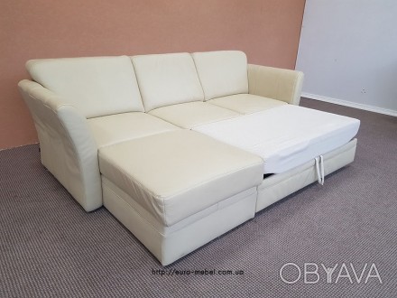 Шкіряний кутовий диван Etap Sofa.
Диван розкладний модерновий, повністю обтягнут. . фото 1