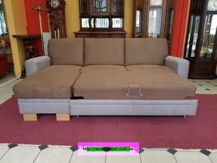 Новый модный угловой диван . Диван раскладной (способ раскладки Дельфин). Короб . . фото 6