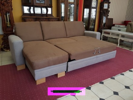 Новый модный угловой диван . Диван раскладной (способ раскладки Дельфин). Короб . . фото 5