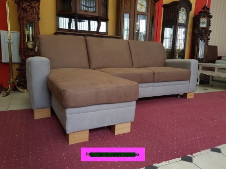 Новый модный угловой диван . Диван раскладной (способ раскладки Дельфин). Короб . . фото 2