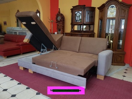 Новый модный угловой диван . Диван раскладной (способ раскладки Дельфин). Короб . . фото 3