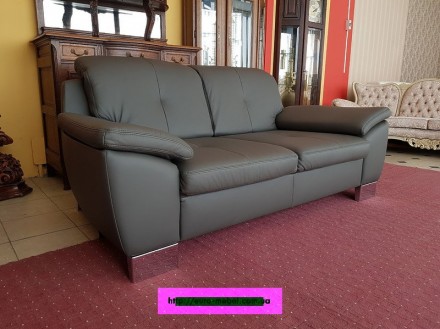 Новый кожаный диван трехместный. Диваны не раскладной. Регулируемые подголовники. . фото 7
