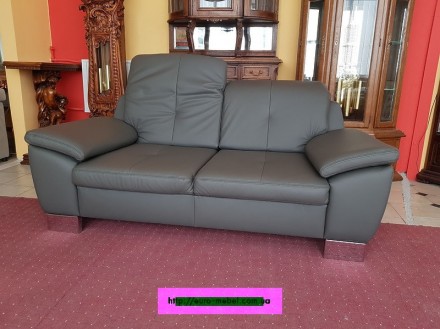 Новый кожаный диван трехместный. Диваны не раскладной. Регулируемые подголовники. . фото 5