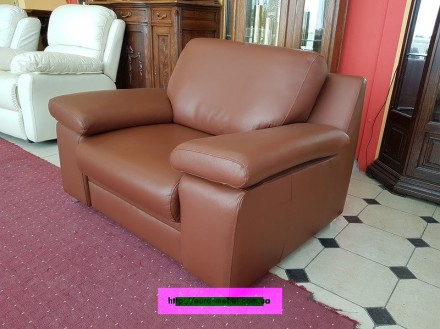 Кожаное кресло. Высококачественная кожа коричневого (кирпичного) цвета. Эта стил. . фото 6