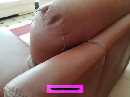 Кожаное кресло. Высококачественная кожа коричневого (кирпичного) цвета. Эта стил. . фото 4