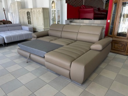 Новый кожаный угловой диван привезен из Европы.
Диван с релаксирующими подлокотн. . фото 4