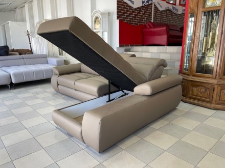 Новый кожаный угловой диван привезен из Европы.
Диван с релаксирующими подлокотн. . фото 11