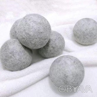 Шерстяные мячики для сушки / Еко-шары Dryer Balls / Шерстяные шарики для сушилки. . фото 1