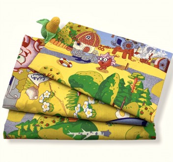 Красочный полуторный комплект постельного белья для детей. Бязь Голд 
Смешарики . . фото 4