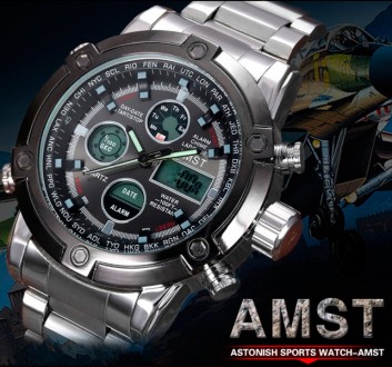  AMST –легендарный бренд мужских наручный часов, его «фишка» - военный дизайн, к. . фото 5