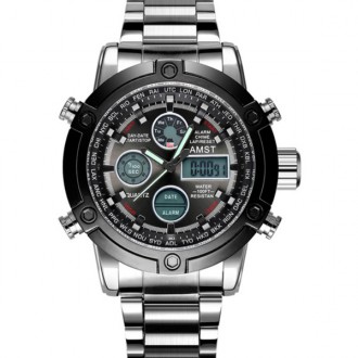  AMST –легендарный бренд мужских наручный часов, его «фишка» - военный дизайн, к. . фото 3