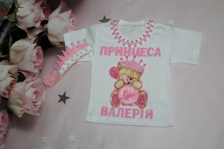 Футболка з надписом для дівчинки 7-8. Онуфриевка. фото 1 Футболка з надписом для дівчинки 7-8. Онуфриевка. фото 1