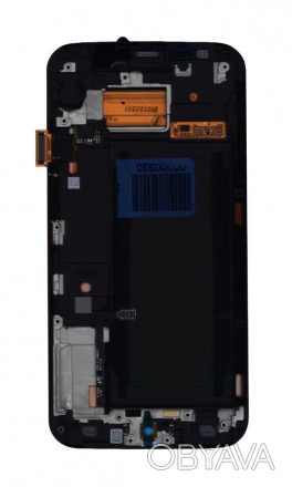 Матрица с тачскрином (модуль) для Samsung Galaxy S6 Edge SM-G925F черный с рамко. . фото 1