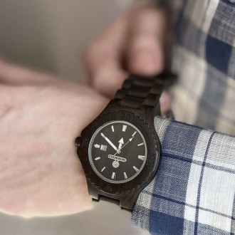 Дерев'яний наручний годинник "BlackWood"
Оригінальний годинник BlackWood виготов. . фото 10