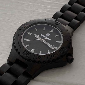 Дерев'яний наручний годинник "BlackWood"
Оригінальний годинник BlackWood виготов. . фото 7