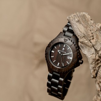 Деревянные наручные часы "BlackWood" 
Представляем Вашему вниманию винтажные, из. . фото 3